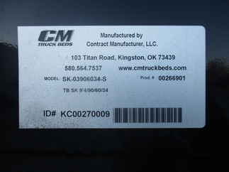 New CM 9.3 x 90 SK Flatbed Truck Bed