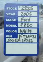 2005 Ford F250 Regular Cab Long Bed XL