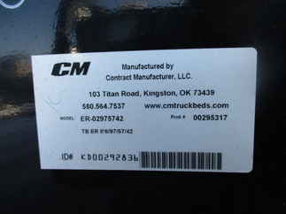 New CM 8.5 x 97 ER Flatbed Truck Bed