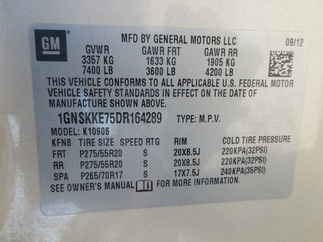 2013 Chevy 1500 Suburban   LTZ