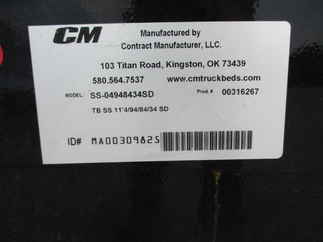 NOS CM 11.3 x 94 SS Flatbed Truck Bed