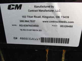 New CM 9.3 x 97 RD Flatbed Truck Bed