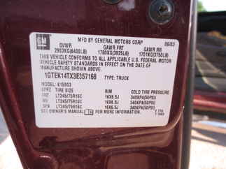 2003 GMC 1500 Regular Cab Long Bed SLE