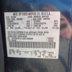 2002 Ford F250 Regular Cab Long Bed XL