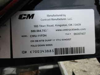 New CM 11 x 97 DP Flatbed Truck Bed
