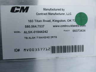 New CM 7 x 84 ALSK Flatbed Truck Bed