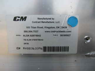 New CM 8.5 x 97 ALSK Flatbed Truck Bed