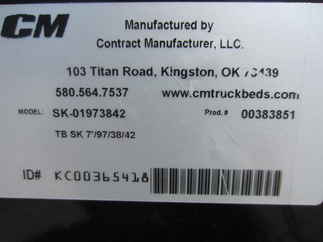 New CM 7 x 97 SK Flatbed Truck Bed