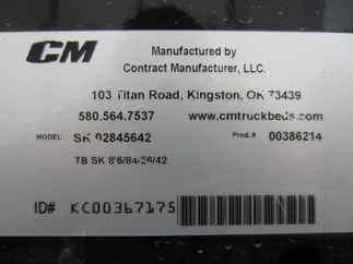 New CM 8.5 x 84 SK Flatbed Truck Bed