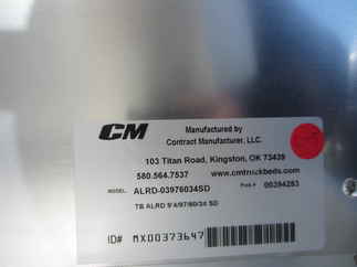 New CM 9.3 x 97 ALRD Flatbed Truck Bed