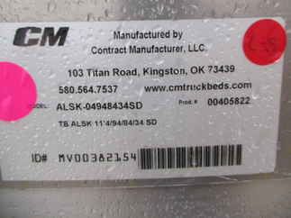 NOS CM 11.3 x 94 ALSK Flatbed Truck Bed