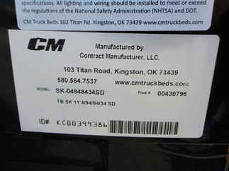 New CM 11.3 x 94 SK Flatbed Truck Bed