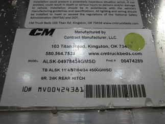 New CM 11.3 x 97 ALSK Flatbed Truck Bed