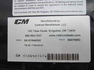 New CM 7 x 84 SK Flatbed Truck Bed