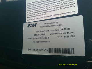 AS IS CM 9.3 x 97 RD Flatbed Truck Bed