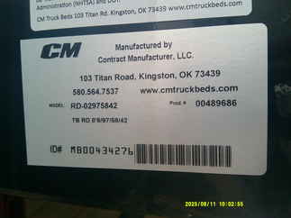 New CM 8.5 x 97 RD Flatbed Truck Bed