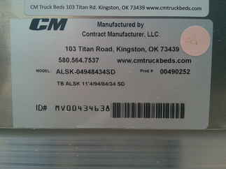 New CM 11.3 x 94 ALSK Flatbed Truck Bed