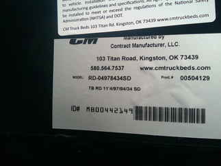 New CM 11.3 x 97 RD Flatbed Truck Bed