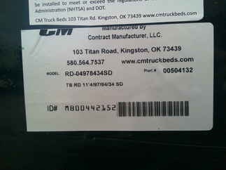 New CM 11.3 x 97 RD Flatbed Truck Bed