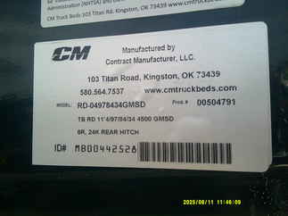 AS IS CM 11.3 x 97 RD Flatbed Truck Bed