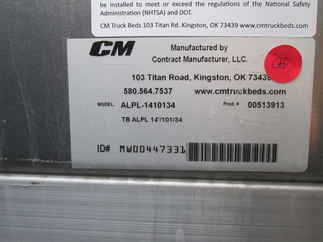New CM 14 x 101 ALPL Flatbed Truck Bed