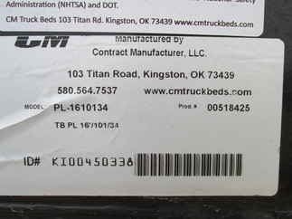 New CM 16 x 101 PL Flatbed Truck Bed
