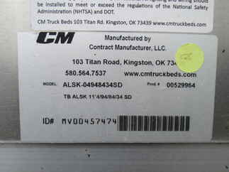 New CM 11.3 x 94 ALSK Flatbed Truck Bed