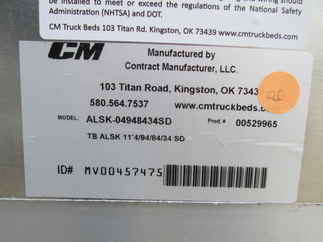 New CM 11.3 x 94 ALSK Flatbed Truck Bed