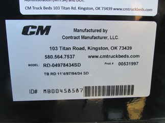 New CM 11.3 x 97 RD Flatbed Truck Bed