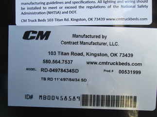 New CM 11.3 x 97 RD Flatbed Truck Bed