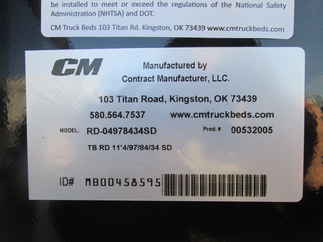New CM 11.3 x 97 RD Flatbed Truck Bed