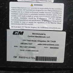 New CM 14.3 x 97 RD Flatbed Truck Bed