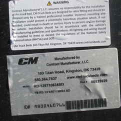 New CM 13.3 x 97 RD Flatbed Truck Bed