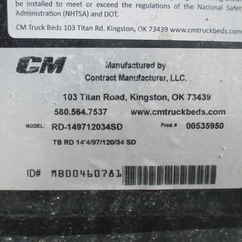 New CM 14.3 x 97 RD Flatbed Truck Bed