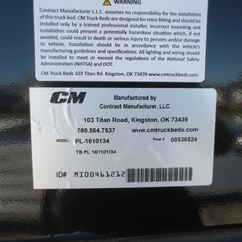 New CM 16 x 101 PL Flatbed Truck Bed