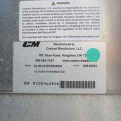 New CM 9.3 x 97 ALRD Flatbed Truck Bed