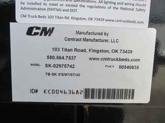 New CM 8.5 x 97 SK Flatbed Truck Bed