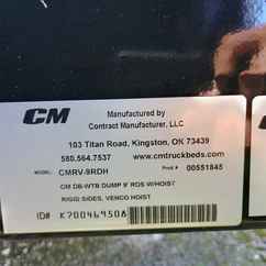 New CM 9 x 97 DP Flatbed Truck Bed