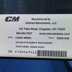 New CM 9 x 97 DP Flatbed Truck Bed