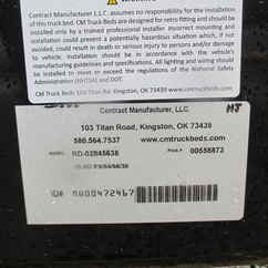 New CM 8.5 x 84 RD Flatbed Truck Bed