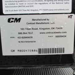 New CM 8.5 x 84 RD Flatbed Truck Bed