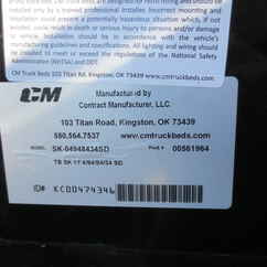 New CM 11.3 x 97 SK Flatbed Truck Bed