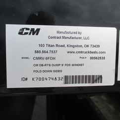 New CM 9 x 97 DP Flatbed Truck Bed