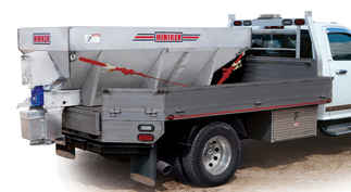 SOLD OUT New Hiniker 775 Model, V-Box Stainless Steel Spreader, 