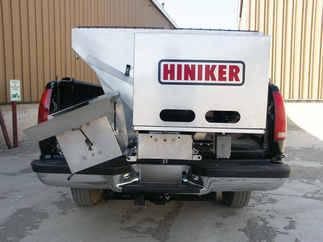 SOLD OUT - Available for Special Order. Call for Price. New Hiniker 825 Model, V-Box Stainless Steel Spreader, 