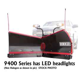  New Hiniker 9485 Model, V-Plow Torsion Spring Trip, LED headlights, Flare Top  Poly V-Plow, QH2