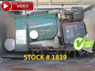 Onan Commercial 6500 watt generator 120/240V 2972 HRS runs great!