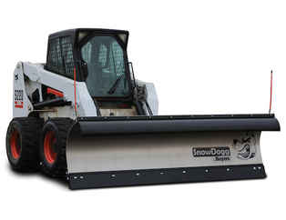 SOLD OUT - Available for Special Order. Call for Price. New Buyers SnowDogg SKTE90 Model,  Stainless Steel Straight Blade, Skid Steer