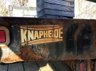 Used Truck Bed only   Knapheide Flatbed 12.5 ft Platform Dual Rear Wheel