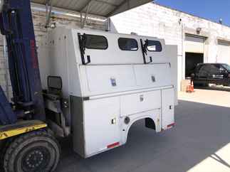 Used Truck Bed only   Knapheide Walk in 8 ft OEM Long Bed Dual Rear Wheel